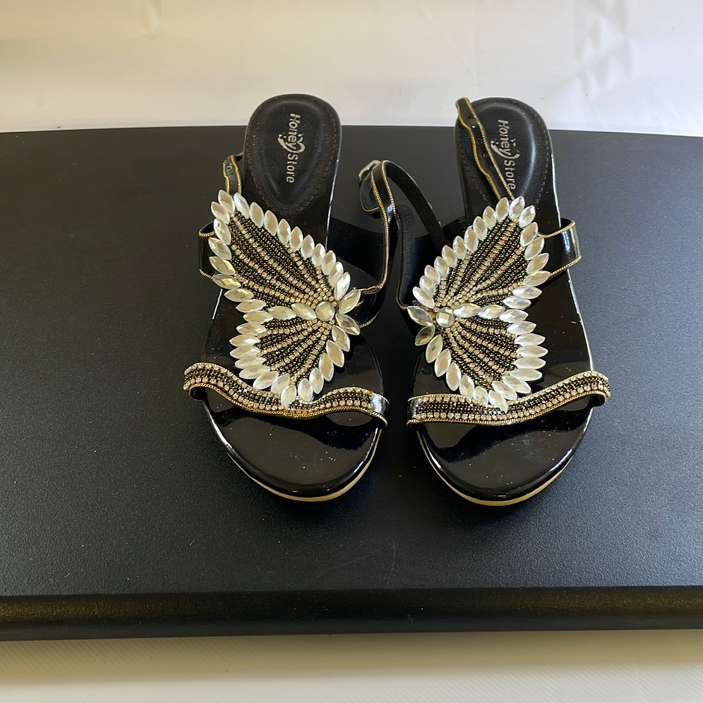 HoneyStore Jeweled Heels